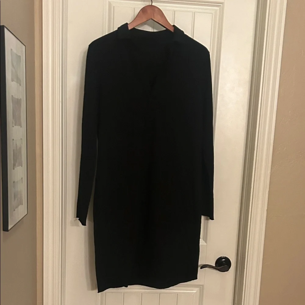 Frank and Eileen M Elegant Black Long Sleeve Dress - Picture 1 of 5